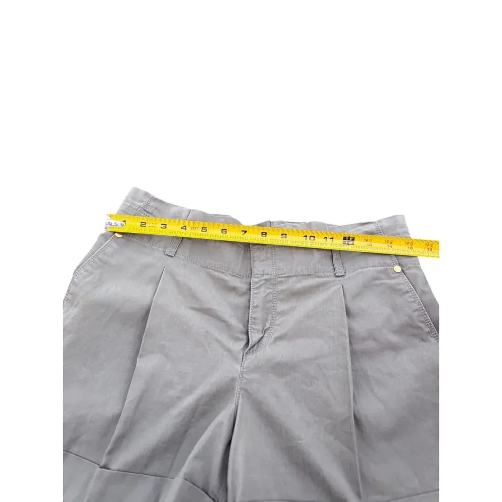 LOFT Olive Green Pleated Shorts Women’s Size 2